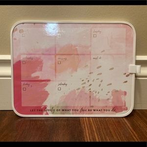 NWOT Pink Indigo Whiteboard